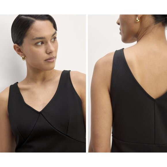 Everlane | The Dream V-Neck Tank Top In Black - Picture 3 of 12